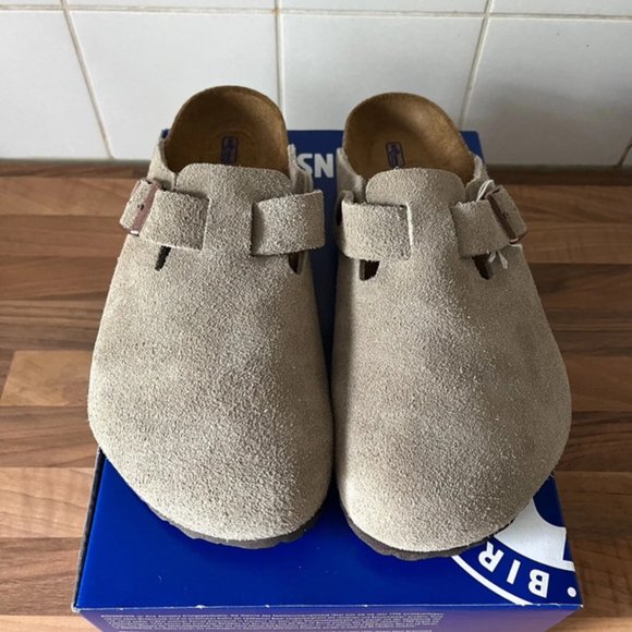 metallic taupe birkenstocks